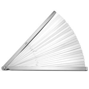 QWORK 25 블레이드 스틸 필러 게이지 세트, 듀얼 마크 미터 및 임페리얼, 정밀 두께 게이지, 0.038-1.02mm