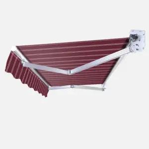 접이식 어닝 카페 공장 처마 수동 차양막 2미터 연장 1.5미터방수비닐