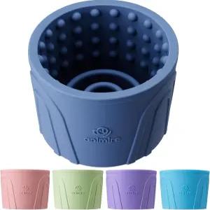 반려견 슬로우 피더 핥기 볼 불안 매트 간식 디스펜서 미끄럼 방지 먹방 소형 중대형견용 BPA 프리 실리콘