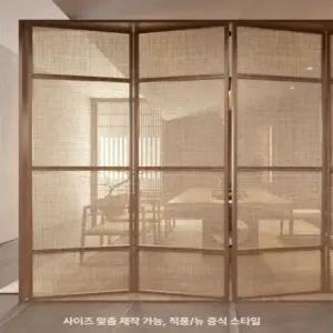 우드셔터 모시 칸막이 공부방 안방 호두 모시 블라인드 골드 스트라이프 로즈우드주마