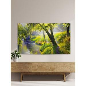 티비가리개 명화 패브릭 TV 모던 tv커버 32 86인치 제품 디자인 먼지커버 호환 방진