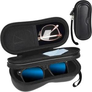 ANKHOH 더블 선글라스 케이스 안경 정리함 보관함 휴대용 여행용 보호 파우치 남성용 가방박스 전용