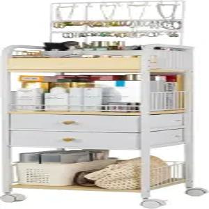 YGJT 메이크업 오거나이저 서랍이 있는 바닥 스킨케어 화장품 귀걸이 목걸이용 주얼리 향수 브러시