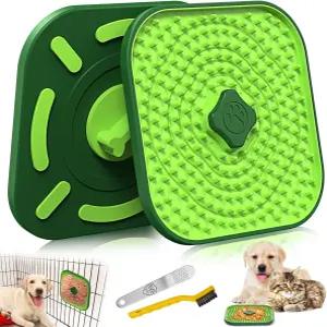 개 상자용 HOPET 핥기 매트 지루함 해소 및 불안 를 위한 인터랙티브 대형 7.1인치 부드럽고 안전한