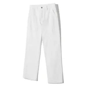 [노티그] 원턱 루즈핏 퍼티그 데님팬츠 화이트_OKG3PTLP101A1