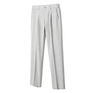 [노티그] 원턱 슬림핏 스트레치 폴리트윌 팬츠 베이지_OKG1PTLP196I1