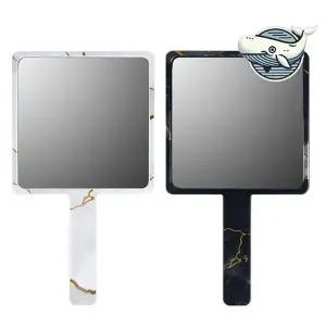 패턴 손잡이 휴대용 미니 거울 색상 다양