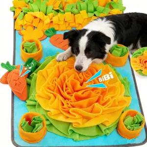 반려견용 스너플 매트 대형 품종 32인치 x 20인치 인터랙티브 퍼즐 사료 청소하기 쉽고 내구성이 뛰어난