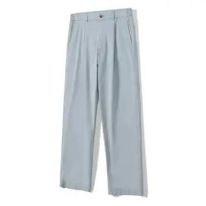 [노티그] 원턱 루즈핏 코튼혼방 팬츠 블루_OKG3PTLP103B1