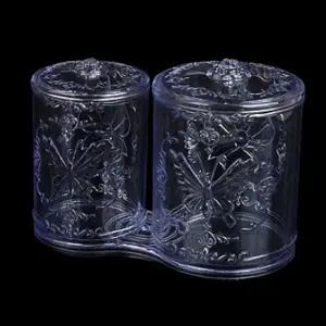 면봉케이스 투명 화장대 보관함 화장솜 면봉정리함