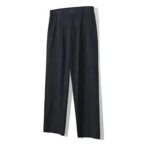 [노티그] 원턱 루즈핏 코튼혼방 스판 팬츠 네이비_OKG3PTLP102N1