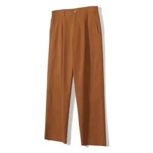 [노티그] 원턱 루즈핏 코튼혼방 스판 팬츠 브라운_OKG3PTLP102W1
