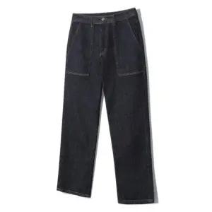 [노티그] 원턱 루즈핏 퍼티그 데님팬츠 블루_OKG3PTLP101B1