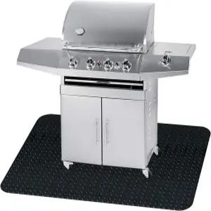Fasmov 48 x 36 인치 그릴 매트 및 차고 보호 그리스 스플래시 PVC 난연 소재로부터 데크와 파티오를