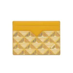 [노티그] 피라미드패턴 2단 카드지갑 옐로우_OKF1ACP5102Y1