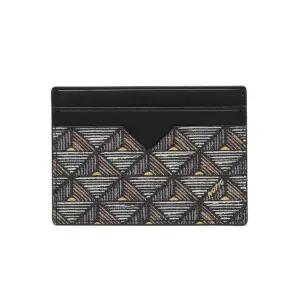 [노티그] 피라미드패턴 2단 카드지갑 블랙_OKF1ACP5102K1