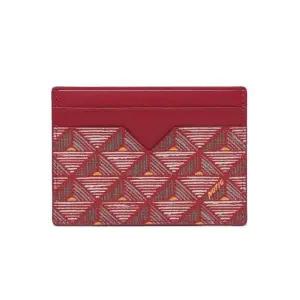 [노티그] 피라미드패턴 2단 카드지갑 레드_OKF1ACP5102R1