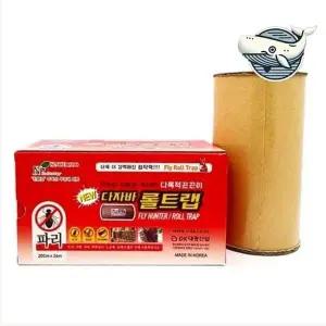 [콩심팥심]다용도 해충 방지 끈끈이 롤트랩 26m 실내외 쥐잡기 파리 쥐트랩