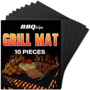 야외 그릴용 매트10팩 논스틱 재사용 가능한 시트 및 바비큐 액세서리 전기용 쿠킹 라이너 청소가 용이함