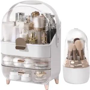 메이크업 오거나이저 카운터탑 스킨케어 욕실 보관함 화장품 진열 케이스 틴 걸 선물 트렌디한 템 드레서