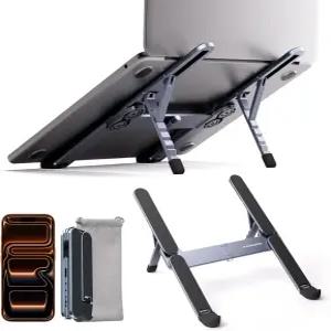 ICE COOREL 휴대용 노트북 스탠드 접이식 책상용 라이저 6단계 조절 가능한 인체공학적 컴퓨터 1017인치 및