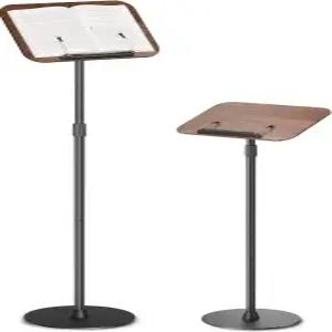 Viozon 바닥 책꽂이 높이 조절식 독서대 다용도 책꽂이/노트북 스탠드/음악 시트 180 틸트 데스크톱 튼튼한