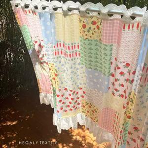 프랑스 빈티지 주방 커튼 공간분리커튼 가림막 커텐 가리개 가림막커튼 창문가리개