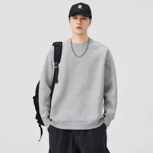 룽나루 남성용 가을 맨투맨 봄가을 상의 라운드넥 긴팔 HO3