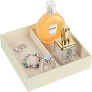 잭큐브 디자인 가죽 발렛 트레이 캐치올 스토리지 여성용 베니티 나이트스탠드 열쇠 휴대폰 주얼리