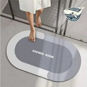 [콩심팥심]논슬립 화장실 물흡수 발매트 깔끔한 규조토 규조토발매트