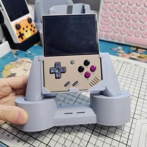 Miyoo Mini V4 게임패드 그립 핸들, 3D 인쇄 게임 콘솔 핸드 팜 베이스 브래킷 스탠드
