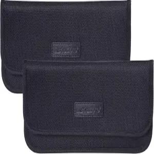 휴대폰 개인정보 보호 및 자동차 키 FOB를 위한 위즈덤프로 패러데이 백 RFID 신호 차단 차폐 파우치 지갑