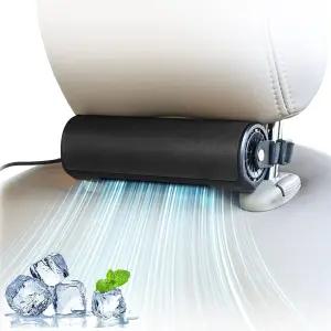 패스트선 휴대용 차량 팬 SUV RV 트럭 세단 사무실용 3단 강풍 USB 구동 카시트 쿨링 팬블랙