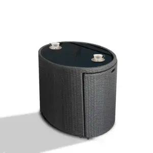 정원테이블의자세트 라탄 야외 카페 테이블 테라스