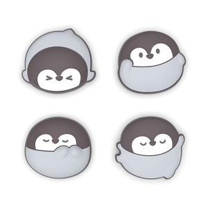 스위치 2용 플레이바이탈 디자인 동물 액세서리 실리콘 조이스틱 4팩 귀여운 그립 조이콘