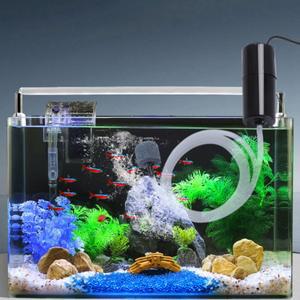 공기 돌과 실리콘 튜브가있는 USB 수족관 펌프 낚시를위한 에너지 절약 산소