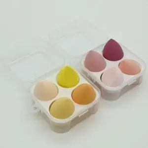 재사용 오렌지 물방울 에그퍼프 4종 세트