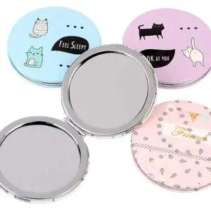 [콩심팥심]휴대용 손거울 컴팩트 양면 원형 거울