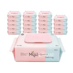 미엘 물티슈 클래식 캡형 100매20팩 엠보싱