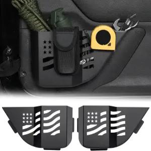 랭글러 JK를 위한 벤라리 메탈 전면 수납 포켓 핏 업그레이드 도어 사이드 인서트 정리함 20072018 지프