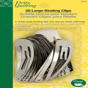 드리츠 3323 바인딩 퀼터 클립 라지20개 실버