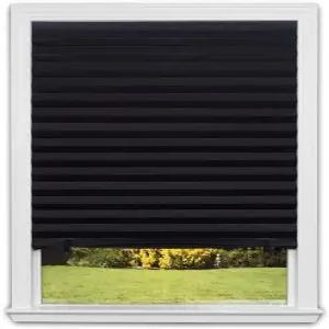 레디 쉐이드 노툴 오리지널 블랙아웃 플리츠 페이퍼 블랙 36인치 W x 72인치 L 6팩