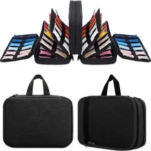 시계와 호환되는 PACMAXI 84 밴드 보관 케이스 확장 가능한 홀더 대부분의 크기의 스트랩에 맞는 84개의