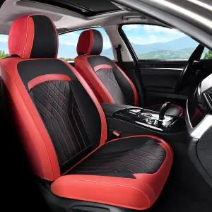 플로리치 카시트 커버 자동차용 가죽 시트 프로텍터 방수 유니버설 대부분의 세단 SUV 픽업 트럭에 맞는