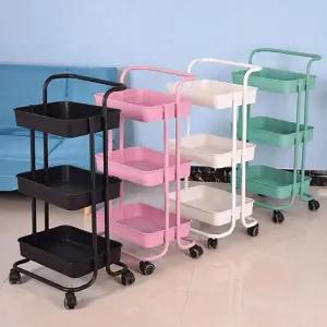 트롤리 이동식 카트 철제 주방 수납 바퀴 조립