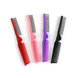 이중빗 접이식 휴대용 스타일링브러쉬 접이식빗 헤