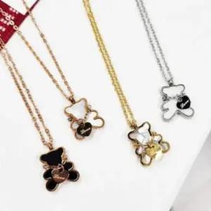 여자 고급 우정 패션 써지컬 곰돌이 체인 목걸이