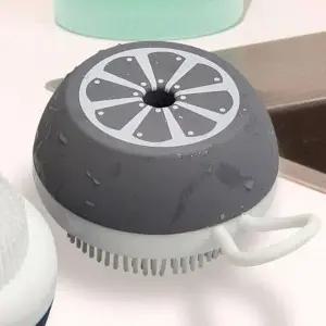 실리콘 샴푸통 촘촘 브러쉬