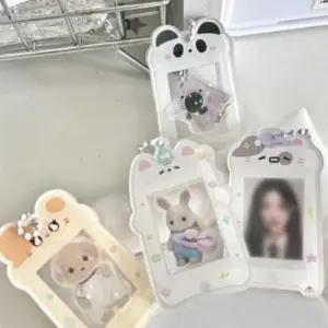 애니멀 포토 가방꾸미기 포카 키링 고리 키홀더 열쇠고리