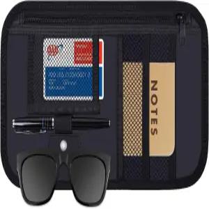 카 선바이저 정리함 위즈덤프로 차량 내부 액세서리 보관 파우치 선글라스 문서 카드 펜 운전면허증 등을